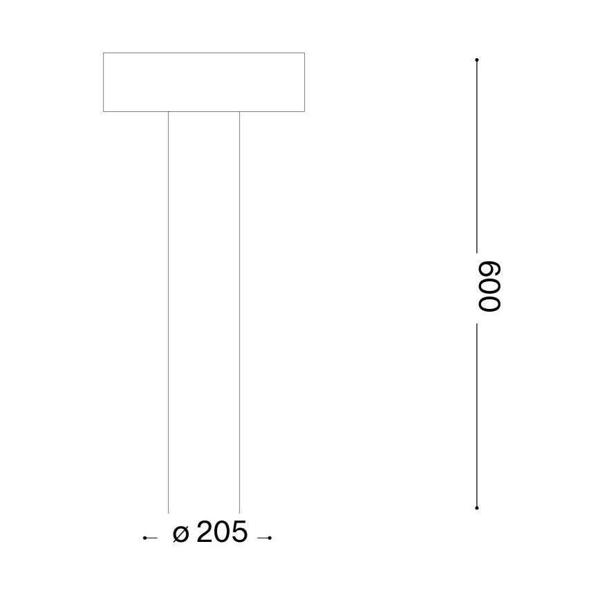 Ideal Lux - Външна лампа 4xG9/15W/230V, 60 см, IP44, кафява