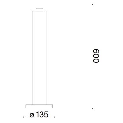 Ideal Lux - Външна лампа CLIO 1xE27/42W/230V 60 см IP44 кафява