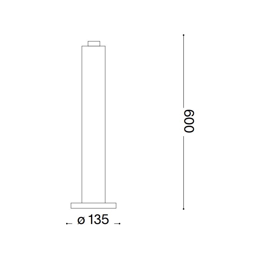 Ideal Lux - Външна лампа CLIO 1xE27/42W/230V 60 см IP44 кафява