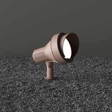 Ideal Lux - Външна лампа TERRA 1xGU10/28W/230V IP65 кафява