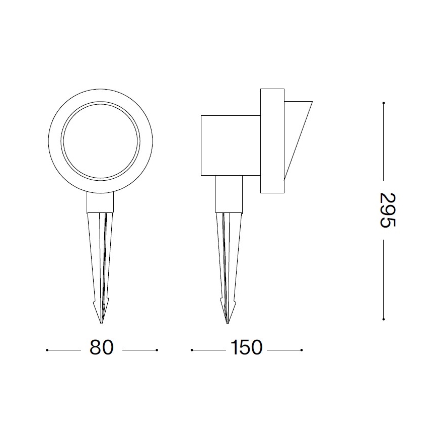 Ideal Lux - Външна лампа TERRA 1xGU10/28W/230V IP65 кафява
