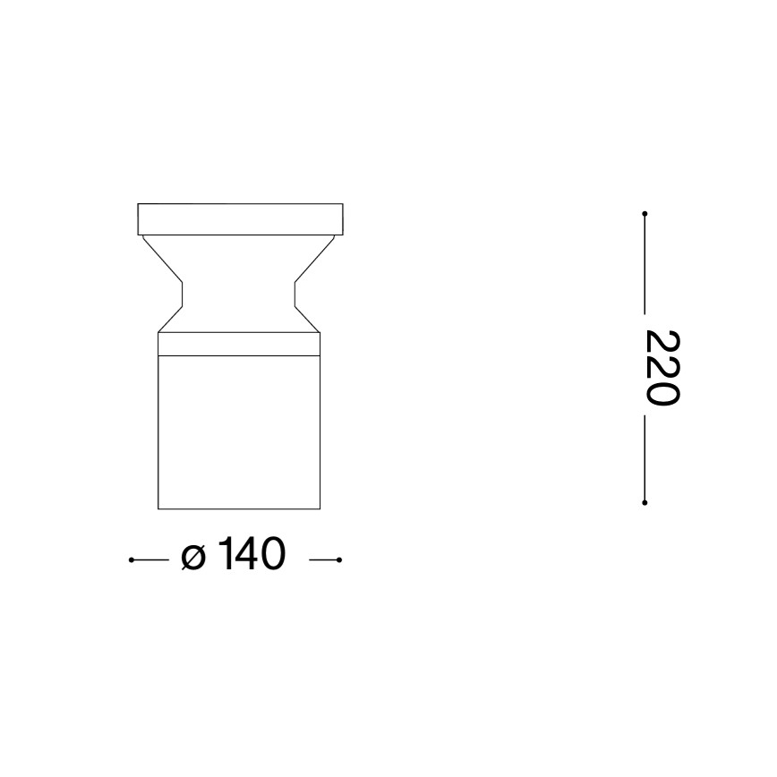 Ideal Lux - Външна лампа TORRE 1xE27/15W/230V 22 cm IP65 кафява