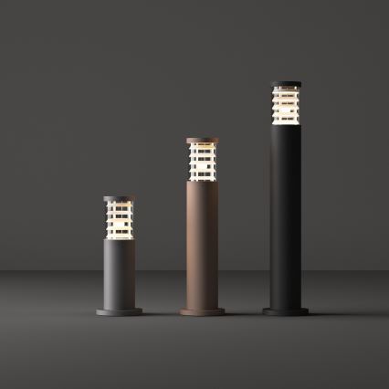 Ideal Lux - Външна лампа TRONCO 1xE27/42W/230V, 40 см, IP65, черна