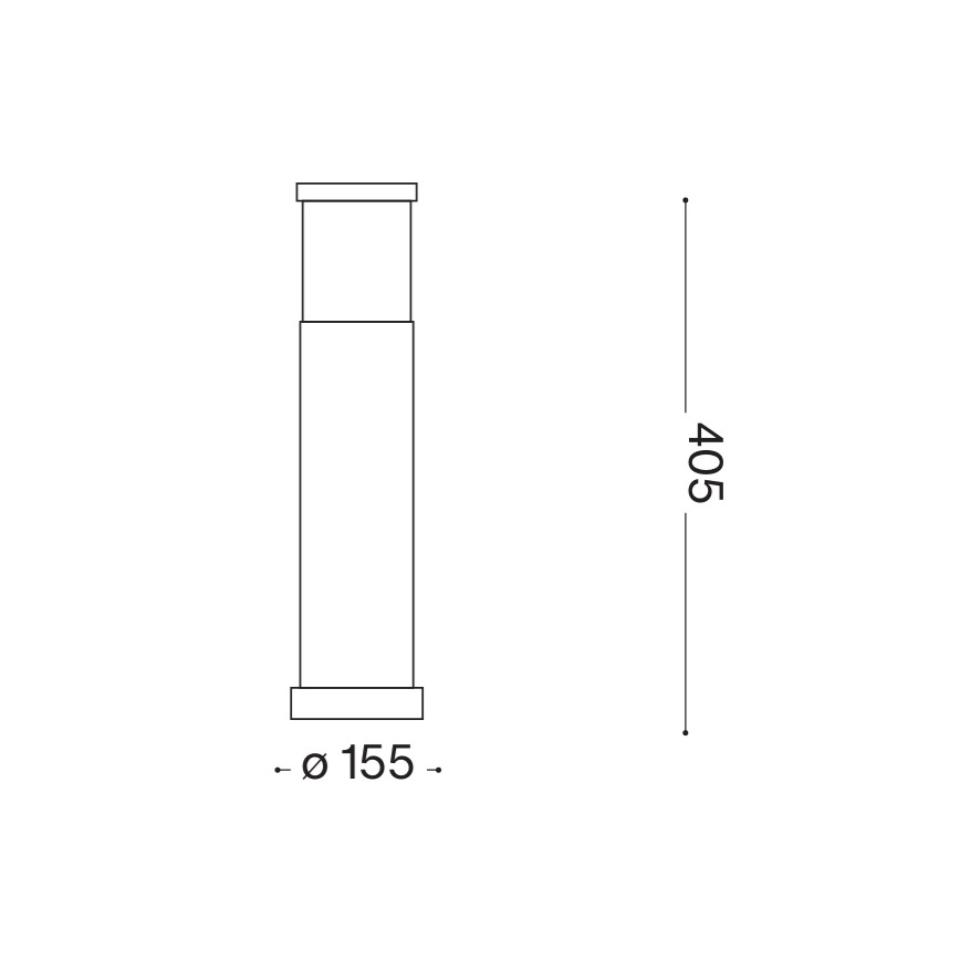 Ideal Lux - Външна лампа TRONCO 1xE27/42W/230V 40 см IP65 кафява