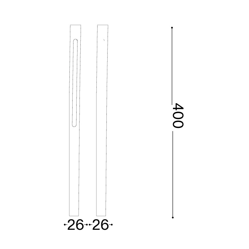 Ideal Lux - външна LED лампа JEDI LED/7W/230V 40 см CRI 90 IP65 кафява