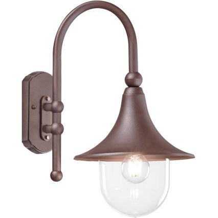 Ideal Lux - Външна стенна лампа CIMA 1xE27/52W/230V IP43 кафява