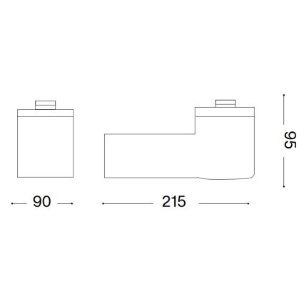 Ideal Lux - Външна стенна лампа CLIO 1xE27/42W/230V IP44 сива