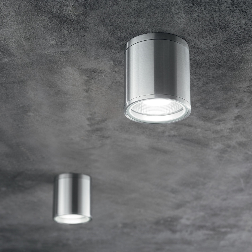 Ideal Lux - Външно спот осветително тяло GUN 1xGU10/28W/230V Ø 11 cm IP55 сиво