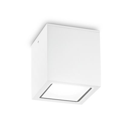 Ideal Lux - Външно спот осветително тяло TECHO 1xGU10/20W/230V 9x9 cm IP54 бяло
