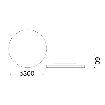 Ideal Lux - LED външно стенно осветително тяло PUNTO LED/16W/230V CRI 90 Ø 30 cm IP54 кафяво