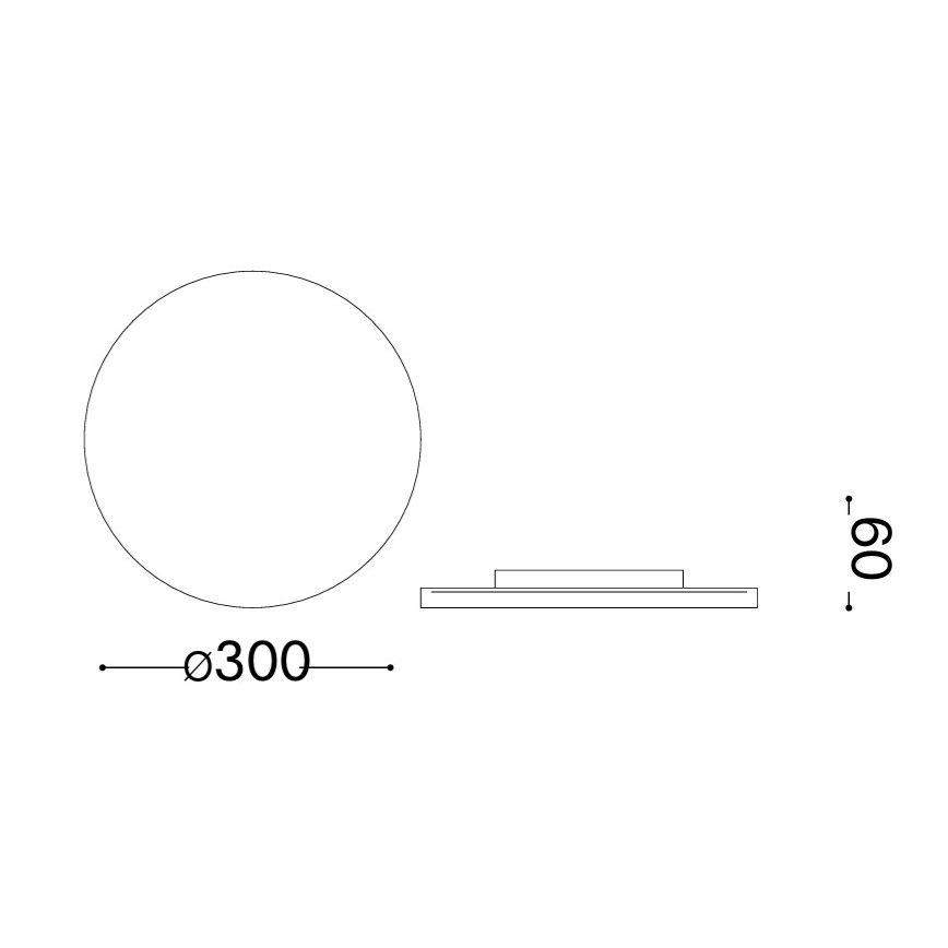 Ideal Lux - LED външно стенно осветително тяло PUNTO LED/16W/230V CRI 90 Ø 30 cm IP54 кафяво