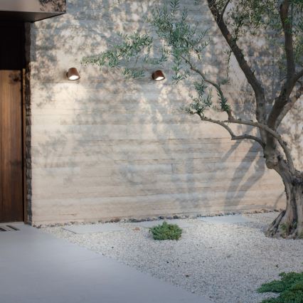 Ideal Lux - Външно стенно осветително тяло GAS 1xGU10/28W/230V IP43 кафяво