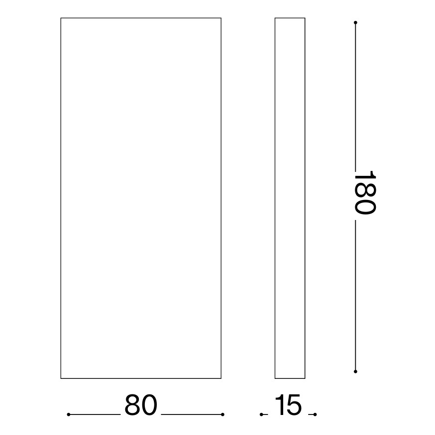 Ideal Lux - Външно стенно осветително тяло POST-IT LED/6W/12V CRI 90, месинг