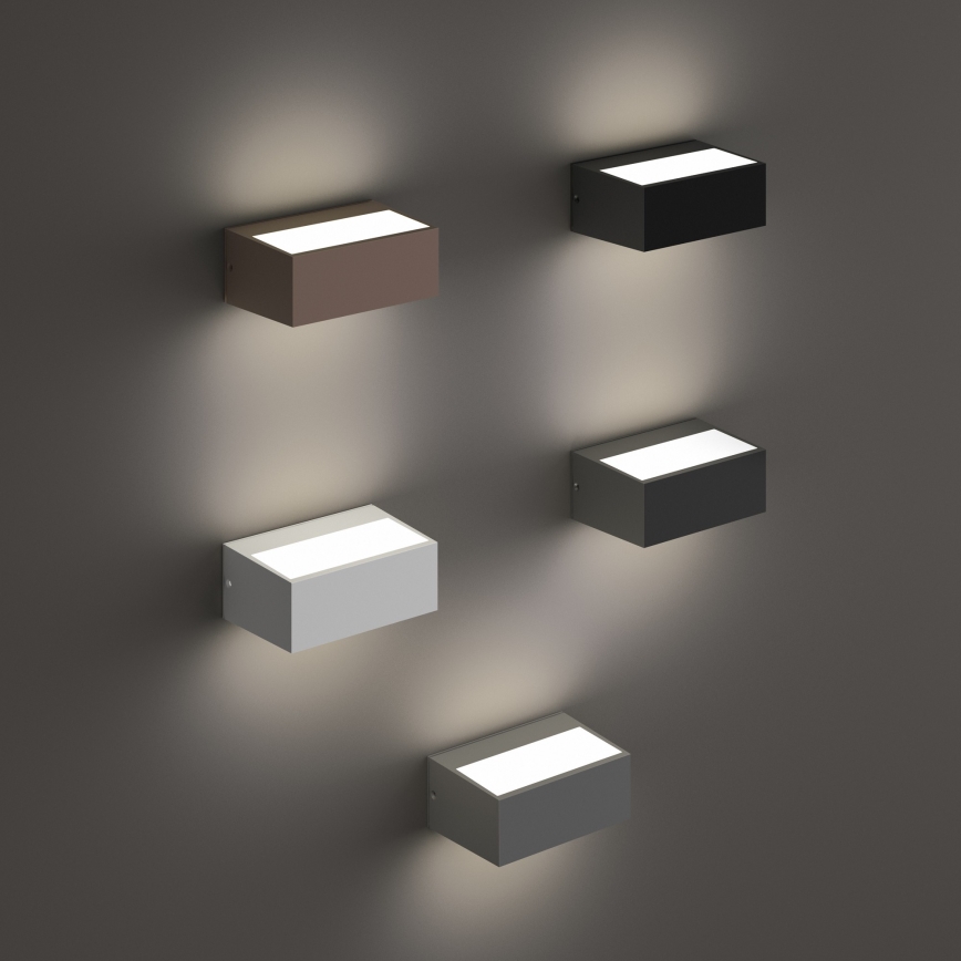 Ideal Lux - Външно стенно осветително тяло TWIN 1xG9/28W/230V IP44 кафяво