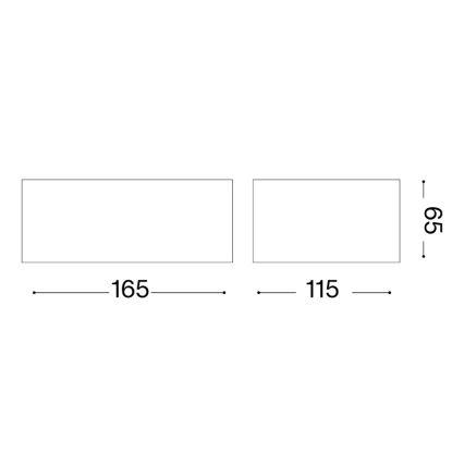 Ideal Lux - Външно стенно осветително тяло TWIN 1xG9/28W/230V IP44 кафяво