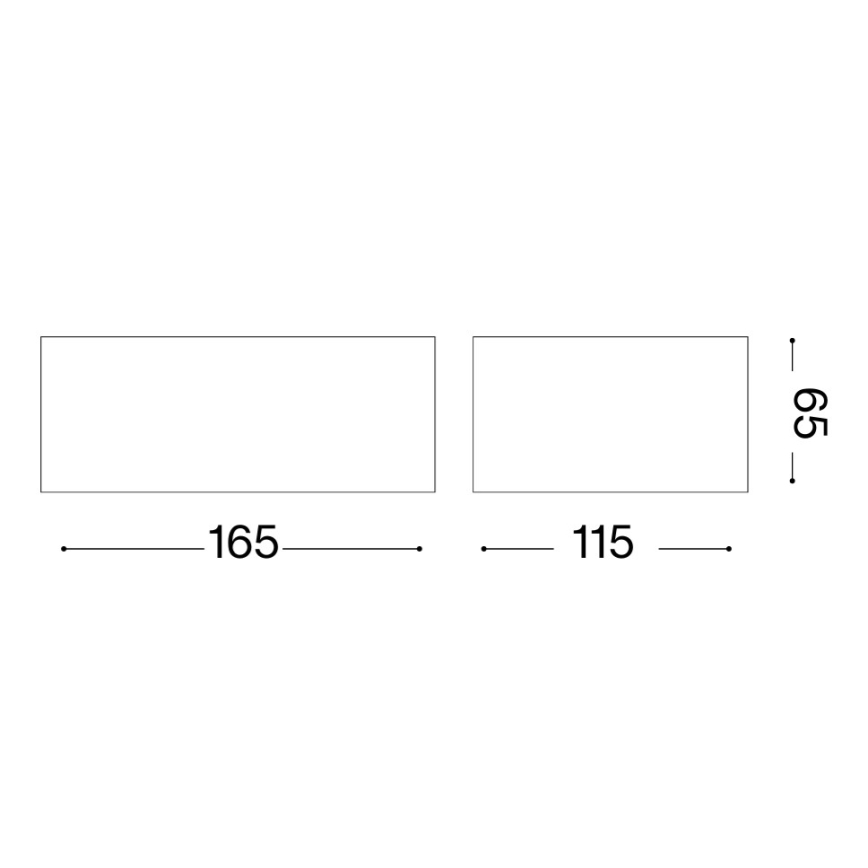Ideal Lux - Външно стенно осветително тяло TWIN 1xG9/28W/230V IP44 кафяво