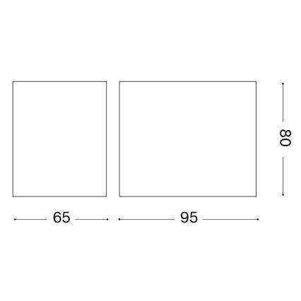 Ideal Lux - Външно стенно осветително тяло UP 1xG9/15W/230V IP44 кафяво