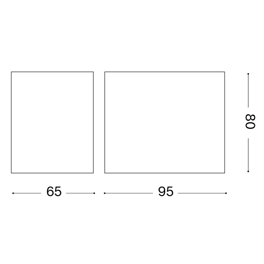 Ideal Lux - Външно стенно осветително тяло UP 1xG9/15W/230V IP44 кафяво