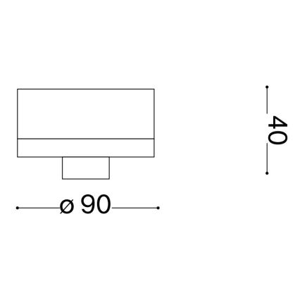 Ideal Lux - Външно таванно осветително тяло CLIO 1xE27/42W/230V IP44 антрацит