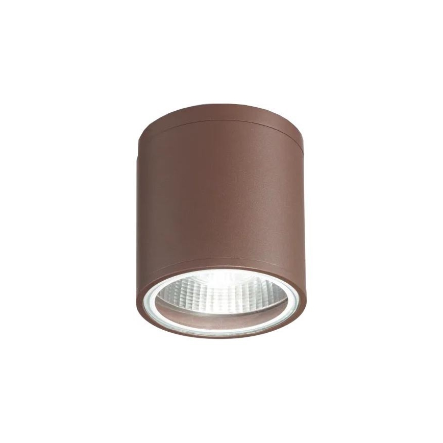 Ideal Lux - Външно точково осветително тяло GUN 1xGU10/28W/230V, диаметър 11 см, IP55, кафяво