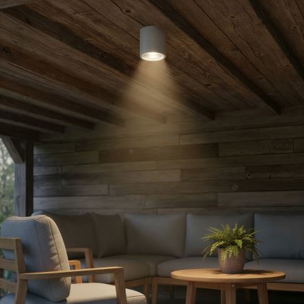 Ideal Lux - Външно точково осветително тяло GUN 1xGU10/28W/230V IP55 сиво