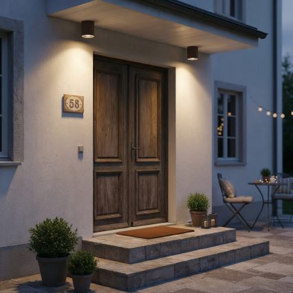 Ideal Lux - Външно точково осветително тяло GUN 1xGU10/28W/230V IP55 кафяво