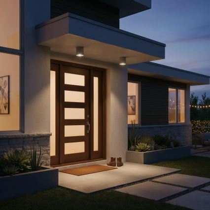 Ideal Lux - Външно точково осветително тяло GUN 1xGU10/28W/230V IP55 кафяво