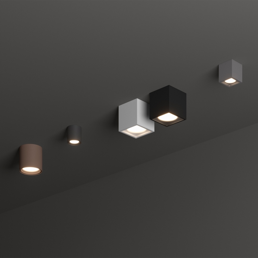 Ideal Lux - Външно точково осветително тяло TECHO 1xGU10/20W/230V 15x15 cm IP54 бяло