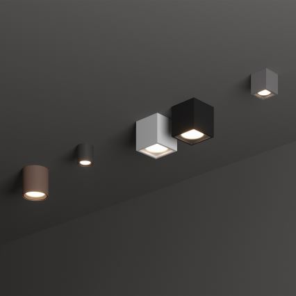 Ideal Lux - Външно точково осветително тяло TECHO 1xGU10/20W/230V 15x15 см IP54 кафяво