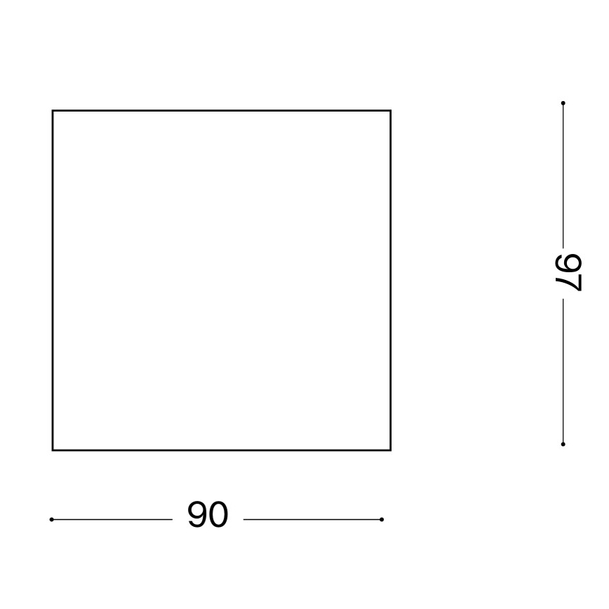 Ideal Lux - Външно точково осветително тяло TECHO 1xGU10/20W/230V 9x9 cm IP54 кафяво