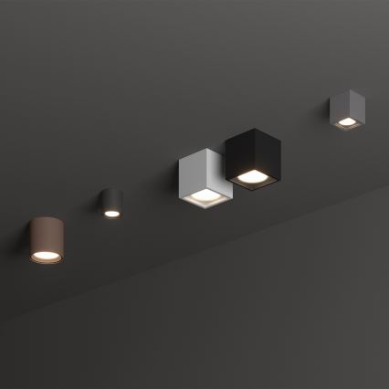 Ideal Lux - Външно точково осветително тяло TECHO 1xGU10/20W/230V 9x9 см IP54 черно