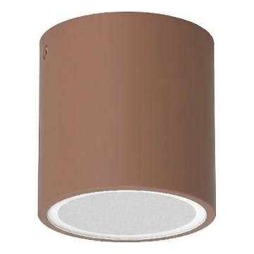 Ideal Lux - Външно точково осветително тяло TECHO 1xGU10/20W/230V диам. 9 см IP54 кафяво