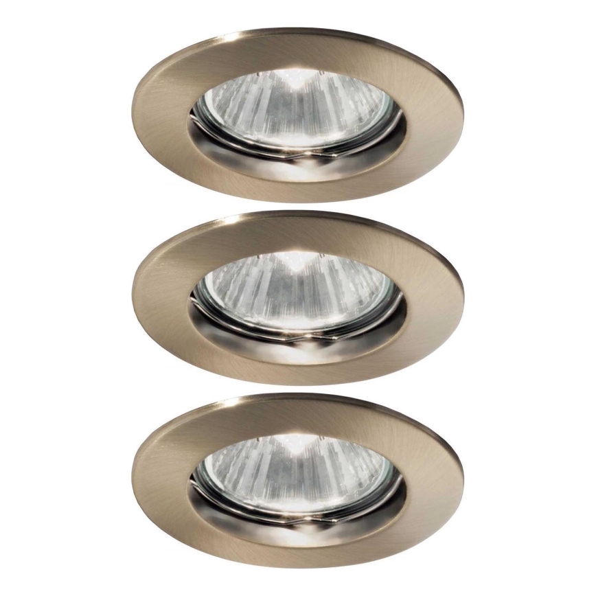 Ideal Lux - К-кт 3x Лампа за вграждане 1xGU10/50W/230V