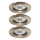 Ideal Lux - К-кт 3x Лампа за вграждане 1xGU10/50W/230V