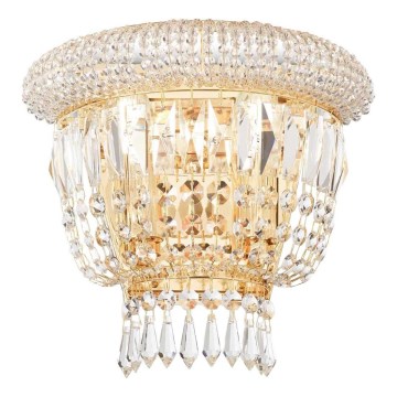 Ideal Lux - Кристален аплик DUBAI 2xE14/28W/230V златист