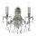 Ideal Lux - Кристален аплик GIOCONDA 2xE14/40W/230V сребрист