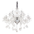 Ideal Lux - Кристален пендел COLOSSAL 15xE14/40W/230V Ø 95 см прозрачен/лъскав хром