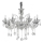 Ideal Lux - Кристален пендел COLOSSAL 8xE14/40W/230V Ø 78 см лъскав хром