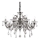 Ideal Lux - Кристален пендел COLOSSAL 8xE14/40W/230V Ø 78 см сив/лъскав хром