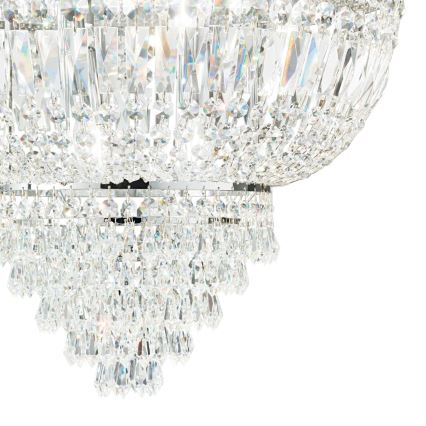 Ideal Lux - Кристален пендел DUBAI 10xE14/28W/230V Ø 52 см лъскав хром