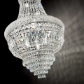 Ideal Lux - Кристален пендел DUBAI 10xE14/28W/230V Ø 52 см лъскав хром
