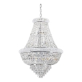 Ideal Lux - Кристален пендел DUBAI 24xE14/28W/230V Ø 80 см лъскав хром