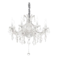 Ideal Lux - Кристален пендел NAPOLEON 8xE14/40W/230V Ø 67 см хром