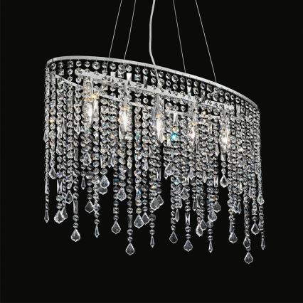 Ideal Lux - Кристален пендел RAIN 5xE14/40W/230V прозрачен