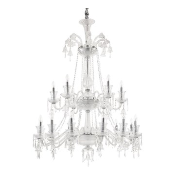 Ideal Lux - Кристален пендел REDENTORE 18xE14/40W/230V Ø 102 см прозрачен