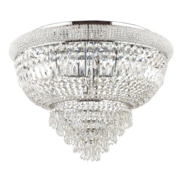 Ideal Lux - Кристален плафон DUBAI 24xE14/28W/230V Ø 78 см лъскав хром