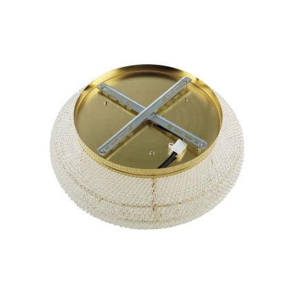 Ideal Lux - Кристален плафон PASHA 10xE14/40W/230V Ø 55 см златист