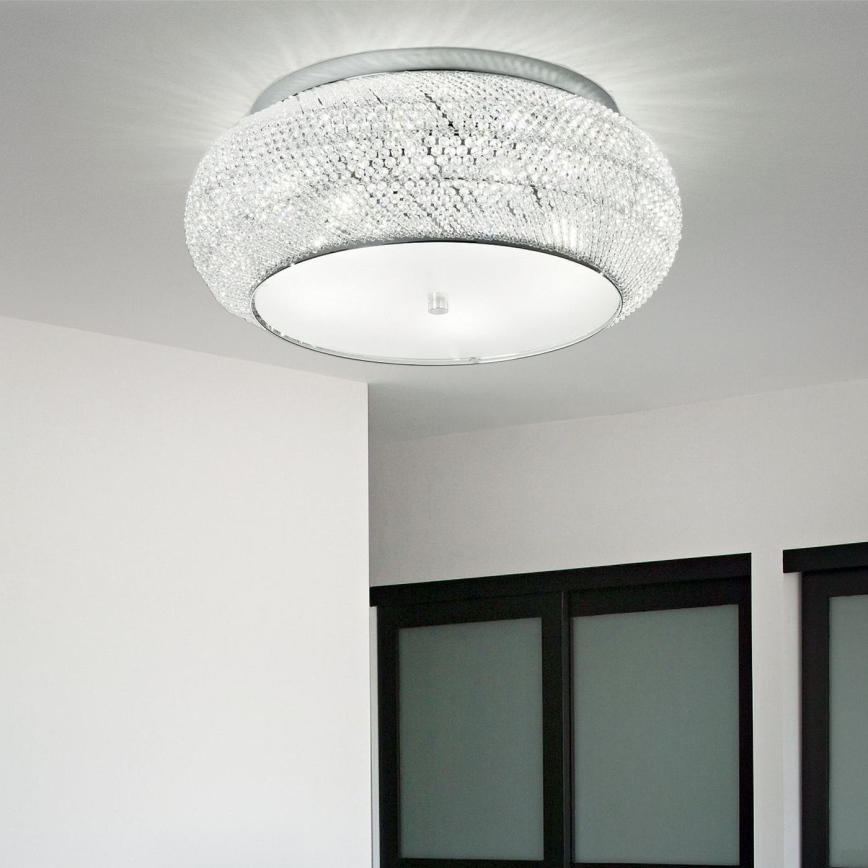 Ideal Lux - Кристален плафон PASHA 10xE14/40W/230V Ø 55 лъскав хром