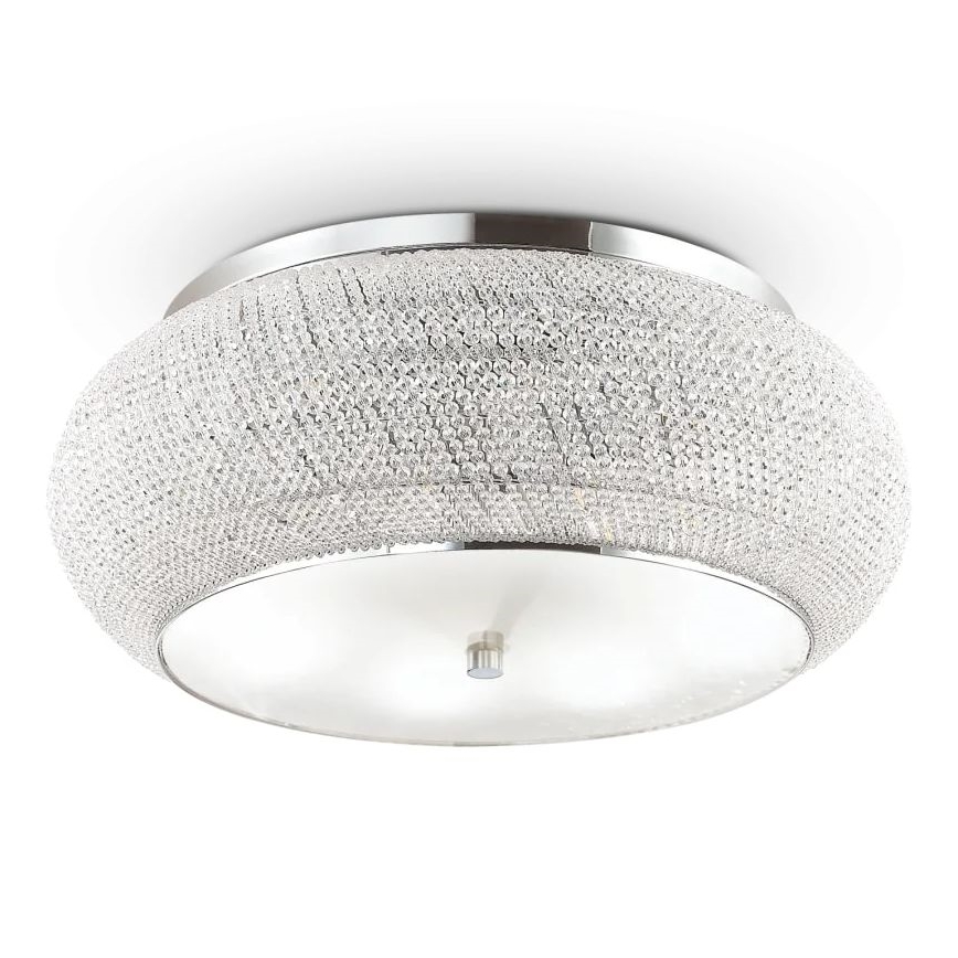 Ideal Lux - Кристален плафон PASHA 14xE14/40W/230V Ø 65 лъскав хром