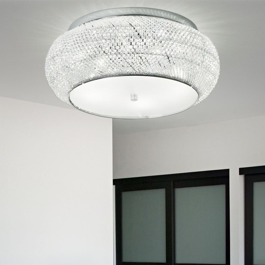 Ideal Lux - Кристален плафон PASHA 14xE14/40W/230V Ø 65 лъскав хром